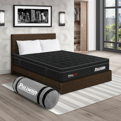 Colchón Pullpack Euro U + Cama Leo + Almohada