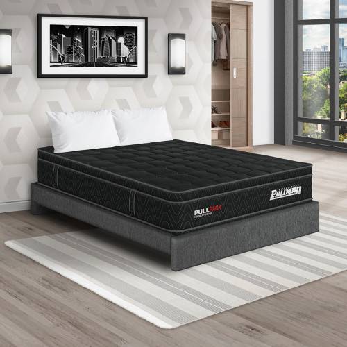 Colchón Pullpack Euro + Base Cama + Almohada