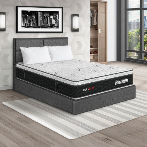 Colchón Pullpack Euro + Cama Firenze + Almohada