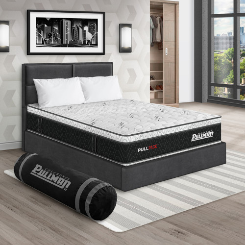 Colchón Pullpack Euro + Cama Firenze + Almohada