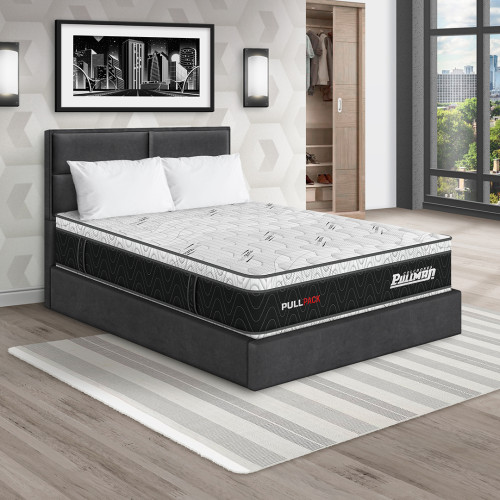 Colchón Pullpack Euro + Cama Firenze + Almohada