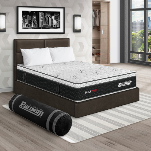 Colchón Pullpack Euro + Cama Firenze + Almohada