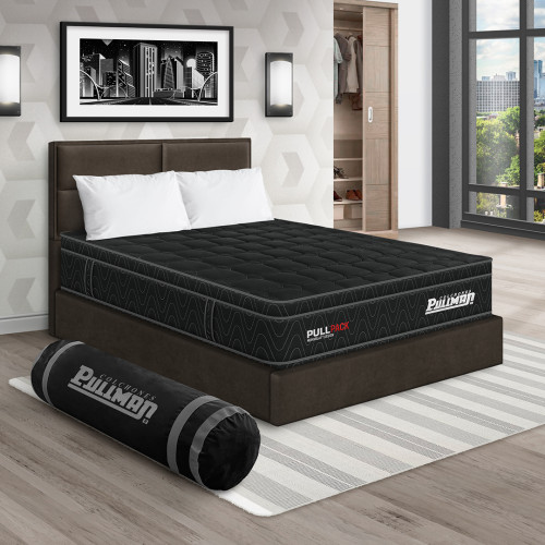 Colchón Pullpack Euro + Cama Firenze + Almohada