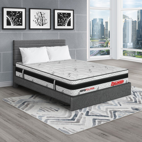 Colchón Superpullman Euro U + Cama Leo + Almohada