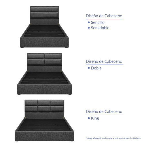 Colchón Eléctrico Deluxe King + Cama Firenze + Almohada