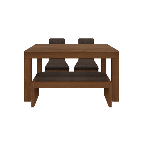 Juego de Comedor 4P (140) Italia Danny 2 Sillas 1 Banca