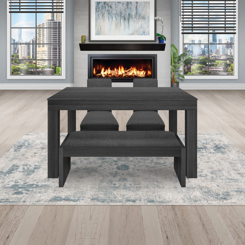 Juego de Comedor 4P (140) Italia Danny 2 Sillas 1 Banca