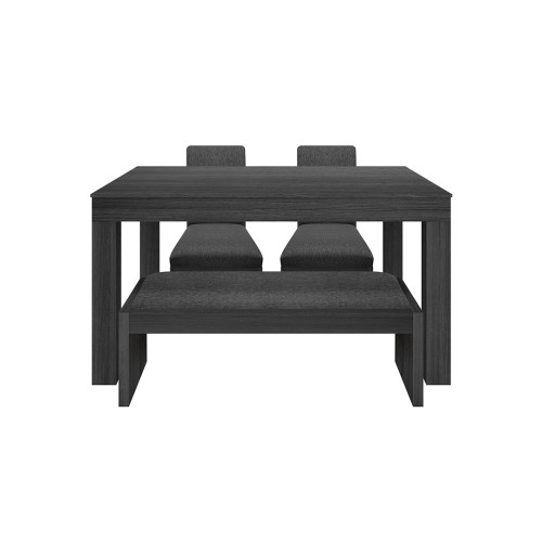 Juego de Comedor 4P (140) Italia Danny 2 Sillas 1 Banca