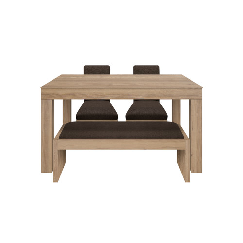 Juego de Comedor 4P (140) Italia Danny 2 Sillas 1 Banca