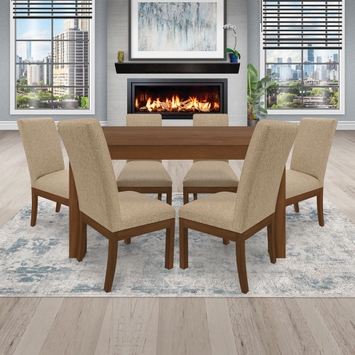 Juego de Comedor 6P (140) Italia Danny 6 Sillas