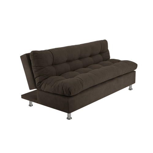 Combo Sofá Cama Comfort + Poltrona Mónaco + Mesa de Centro Italia + Tapete Deco Mediano