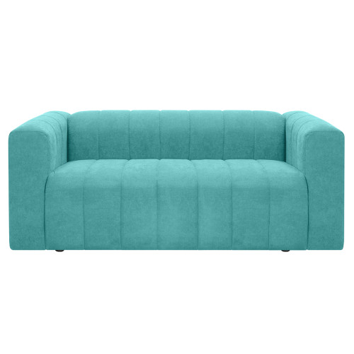 Combo Sofá Ariel + Poltrona Montecarlo + Mesa de Centro Anidada Julie + Tapete Fluffy Mediano