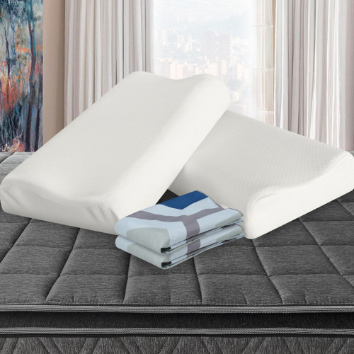 Combo 2 Almohadas Viscofoam Cervical + Fundas