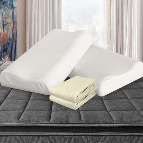 Combo 2 Almohadas Viscofoam Cervical + Fundas