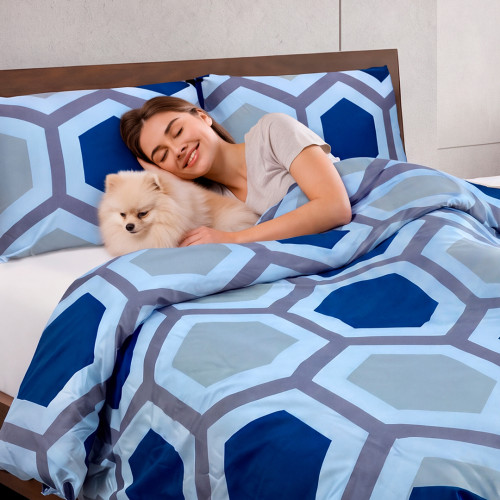 Juego Forro Duvet Sábana Disperso
