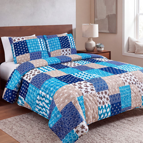 Juego Forro Duvet Sábana Disperso