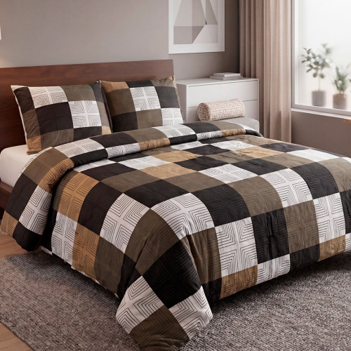 Juego Forro Duvet Sábana Disperso