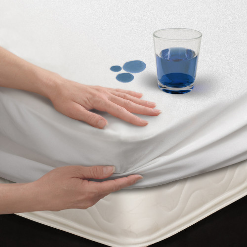 Combo Protector Impermeable + Jgo de Sábanas + Almohada Polycotton + Cobija Ovejera