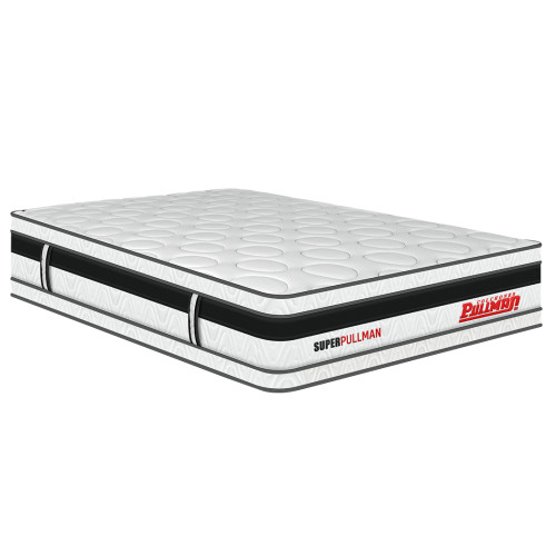 Colchón Superpullman Euro Clásico + Base Cama + Almohada