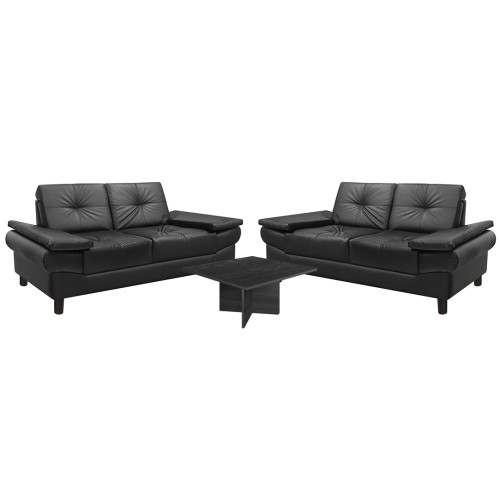 Combo 2 Sofás Michelle + Coffee Table Colchones Pullman