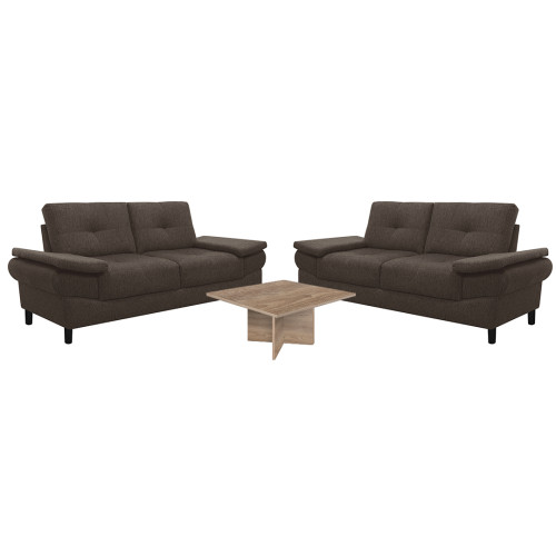 Combo 2 Sofás Michelle + Coffee Table Colchones Pullman