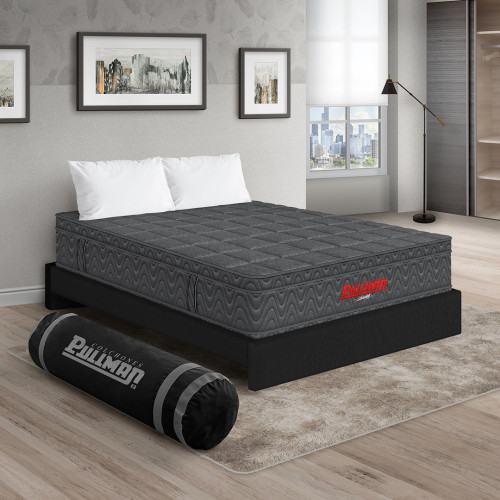 Colchón Orthopack Euro + Base Cama + Almohada