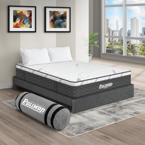 Colchón Rollpack Euro U + Base Cama + Almohada