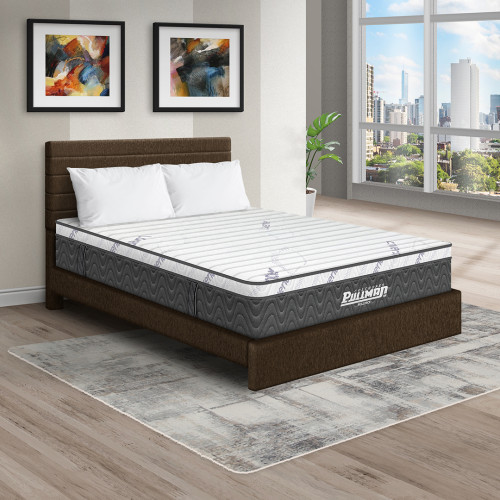 Colchón Rollpack Euro U + Cama Leo + Almohada