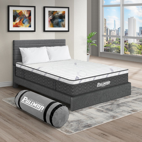 Colchón Rollpack Euro U + Cama Leo + Almohada