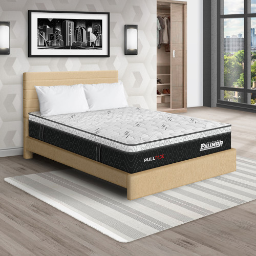 Colchón Pullpack Euro U + Cama Leo + Almohada