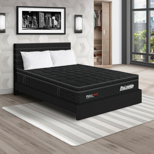 Colchón Pullpack Euro U + Cama Leo + Almohada