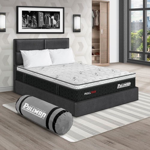 Colchón Pullpack Euro U + Cama Firenze + Almohada