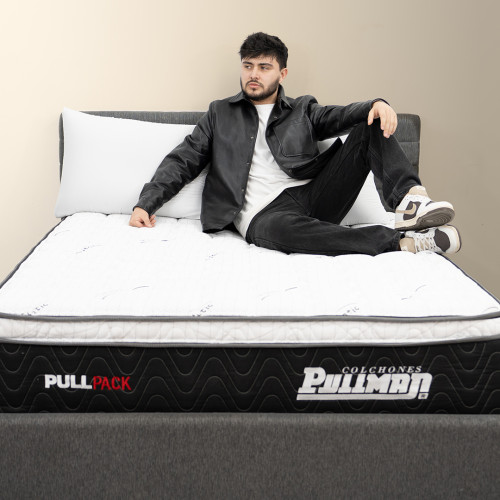 Colchón Pullpack Euro U + Cama TPM + Almohada