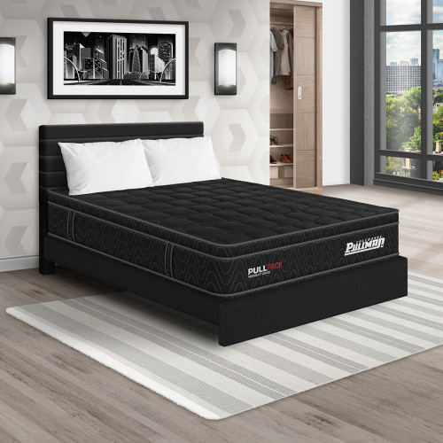 Colchón Pullpack Euro + Cama Leo + Almohada