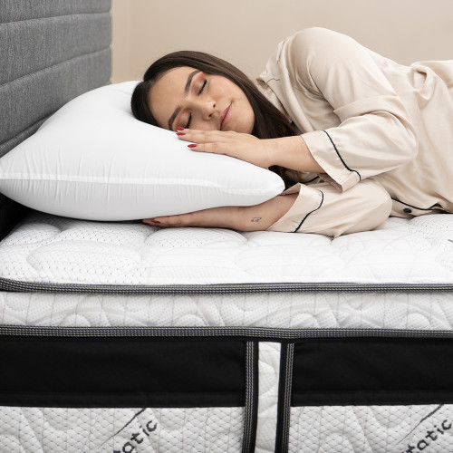 Colchón Superpullman Euro U + Cama Leo + Almohada