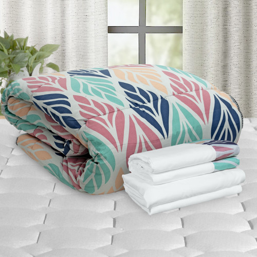 Combo Edredón Disperso + Jgo. de Sábanas Design