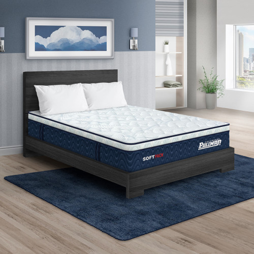 Colchón Softpack + Cama TPM + Almohada