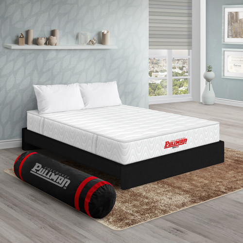 Colchón Ecopack + Base Cama + Almohada