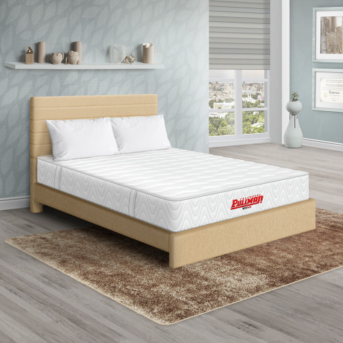 Colchón Ecopack + Cama Leo + Almohada