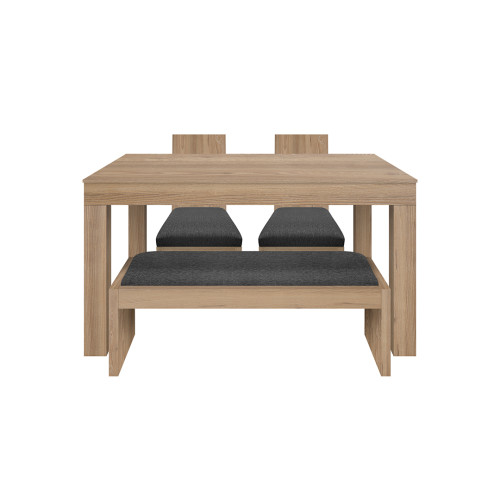 Juego de Comedor 4P (140) Italia Nicky 2 Sillas 1 Banca