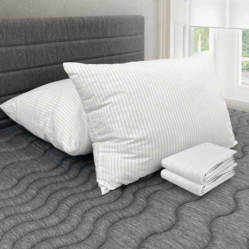 Combo 2 Almohadas Polycotton + Fundas